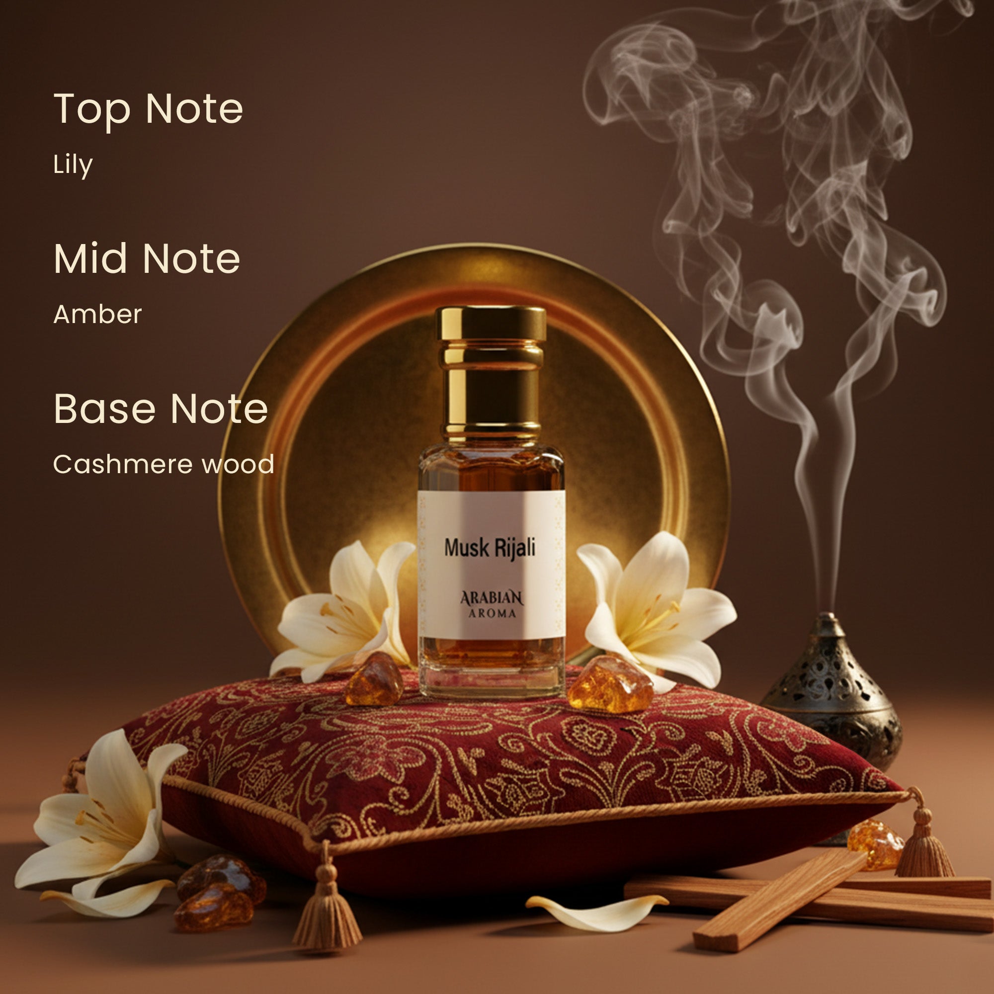 Amber Oud - Musk Rizali - White Oud Attar Set