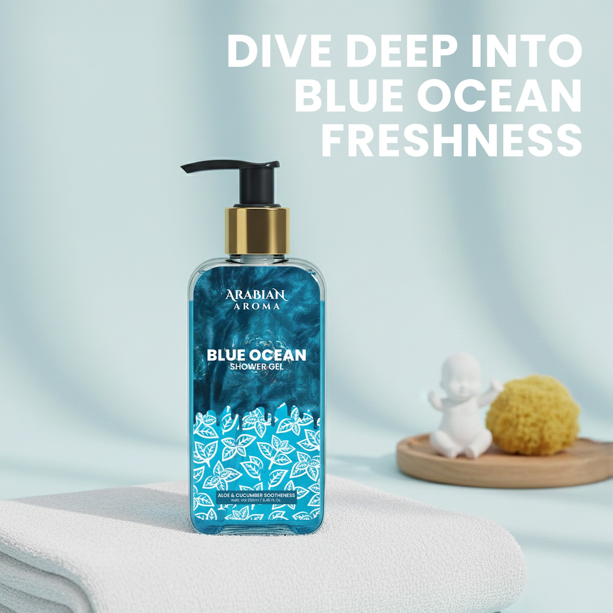 Dive deep into blue ocean freshness