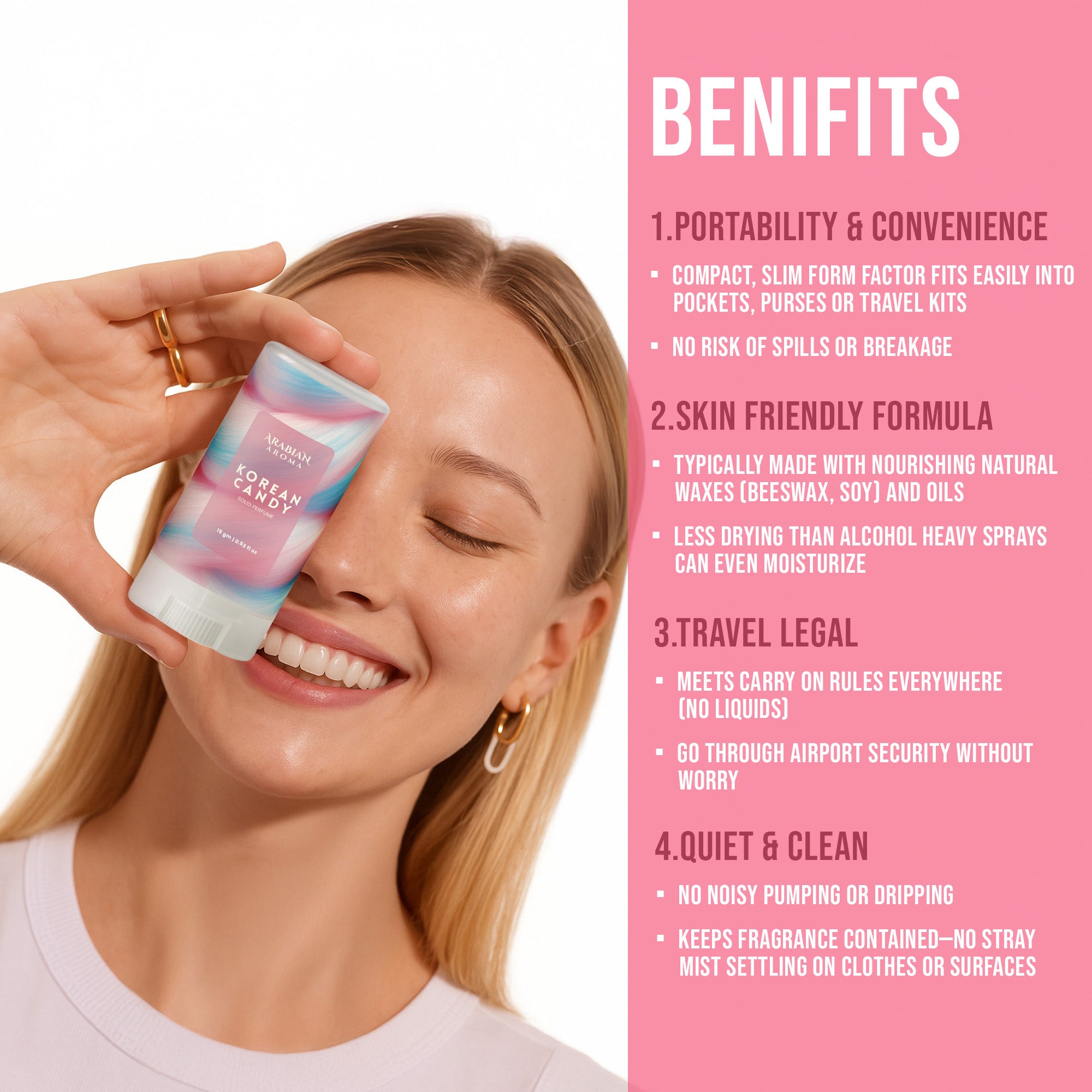 Korean Candy Solid Perfume Gel