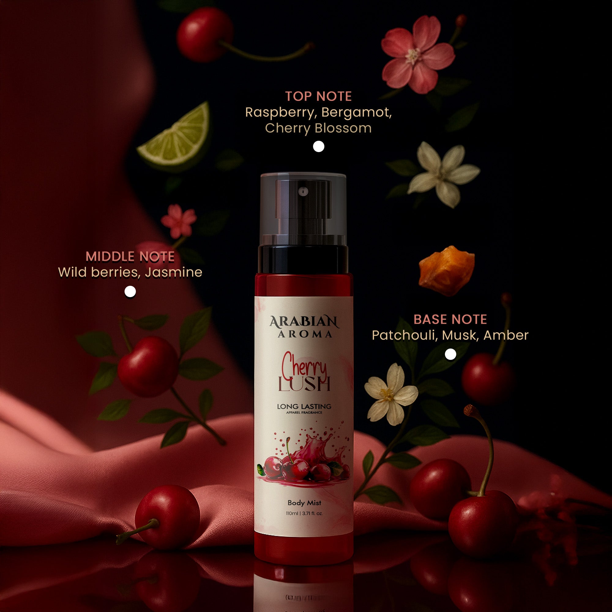 Arabian Aroma Cherry Lush Body Mist