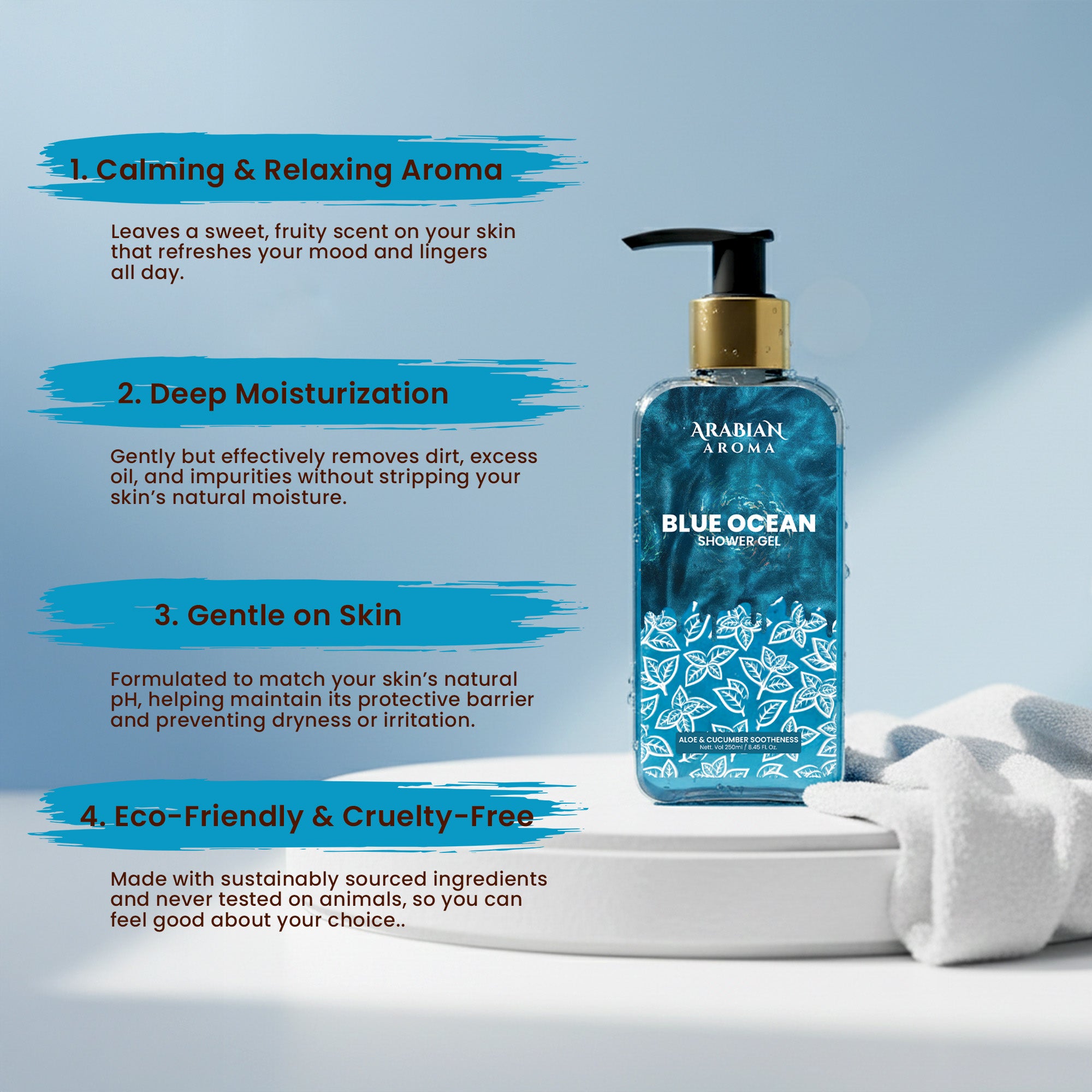BLUE OCEAN SHOWER GEL USAGE