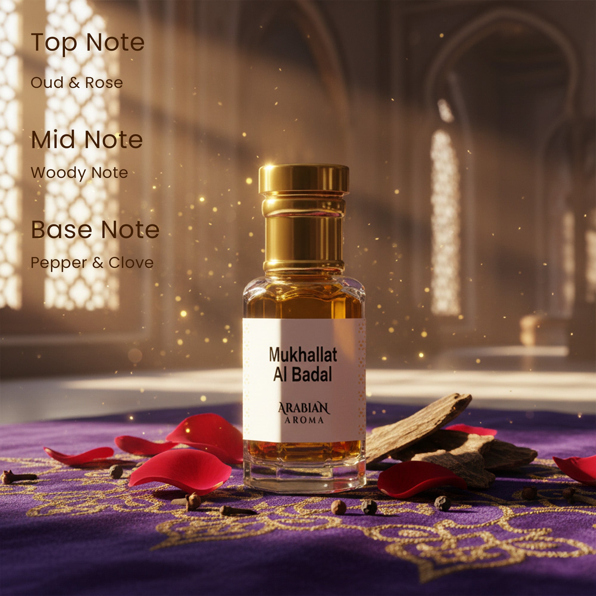 Badee Al Oud - Amber Oud - Mukhalat Al Badal Attar Set