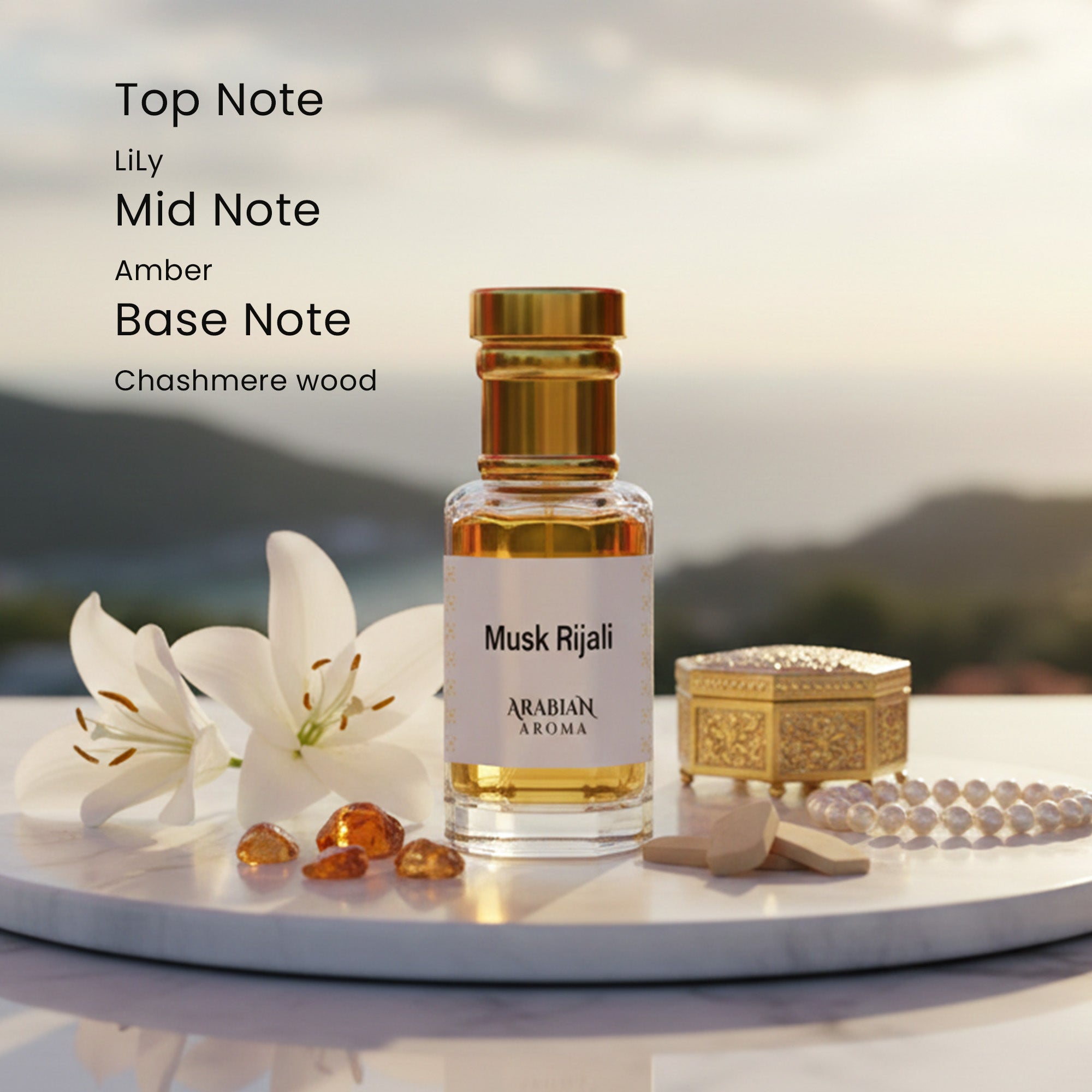 Musk Rijali - Purple Oud - Fasli Gulab Attar Set