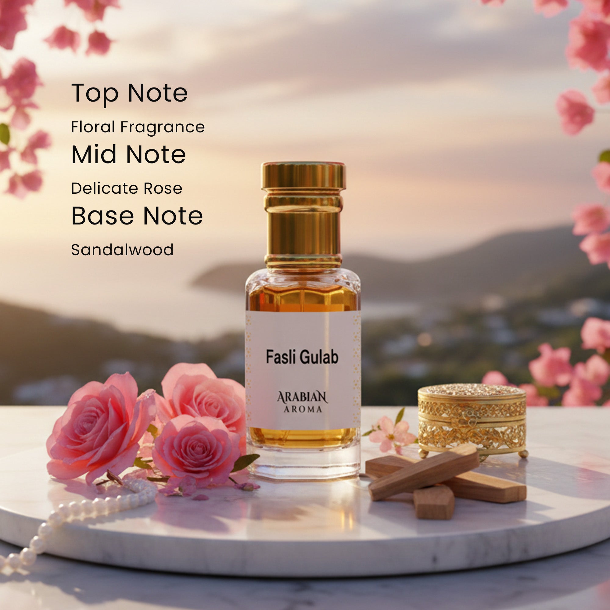 Musk Rijali - Purple Oud - Fasli Gulab Attar Set