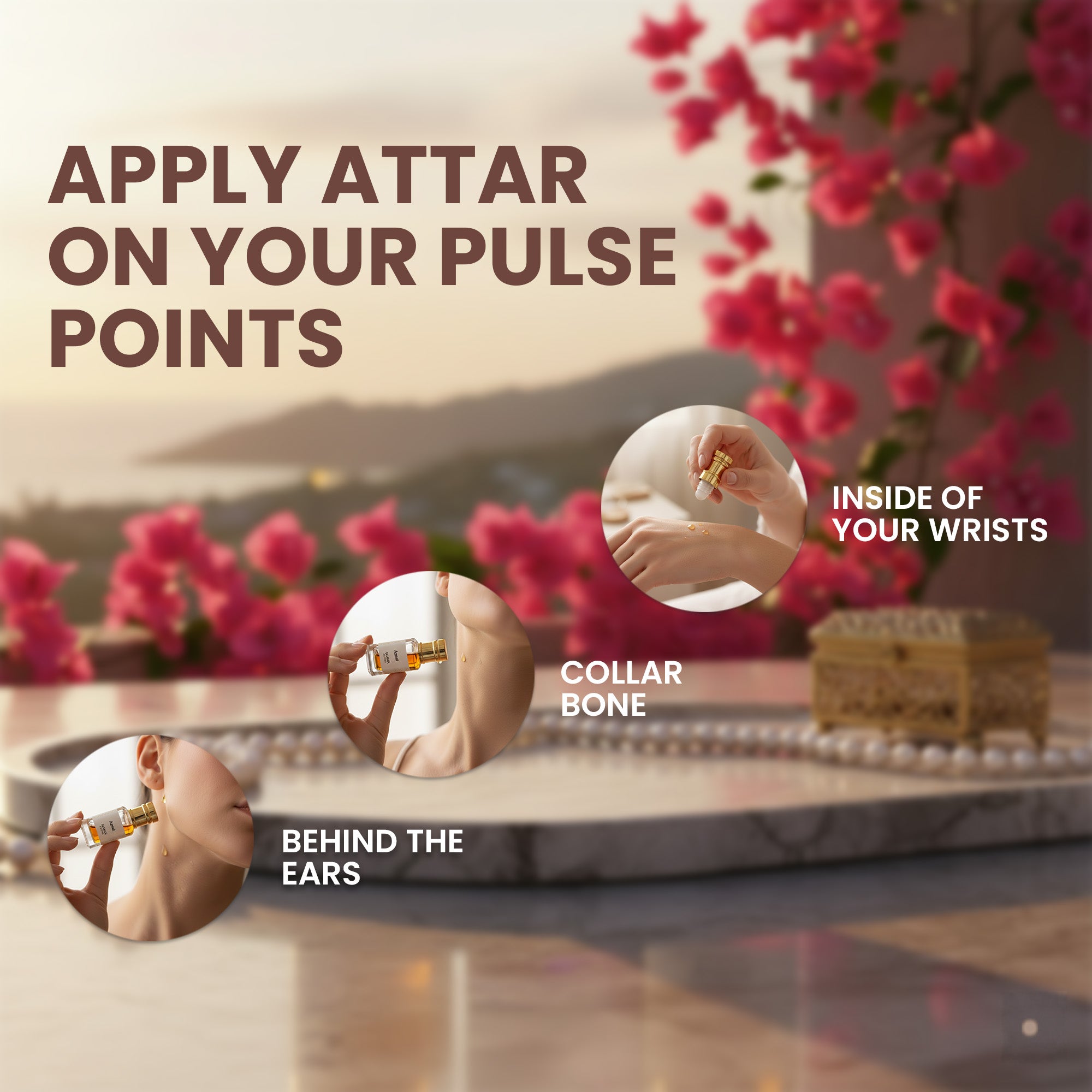 Musk Rijali - Purple Oud - Fasli Gulab Attar Set