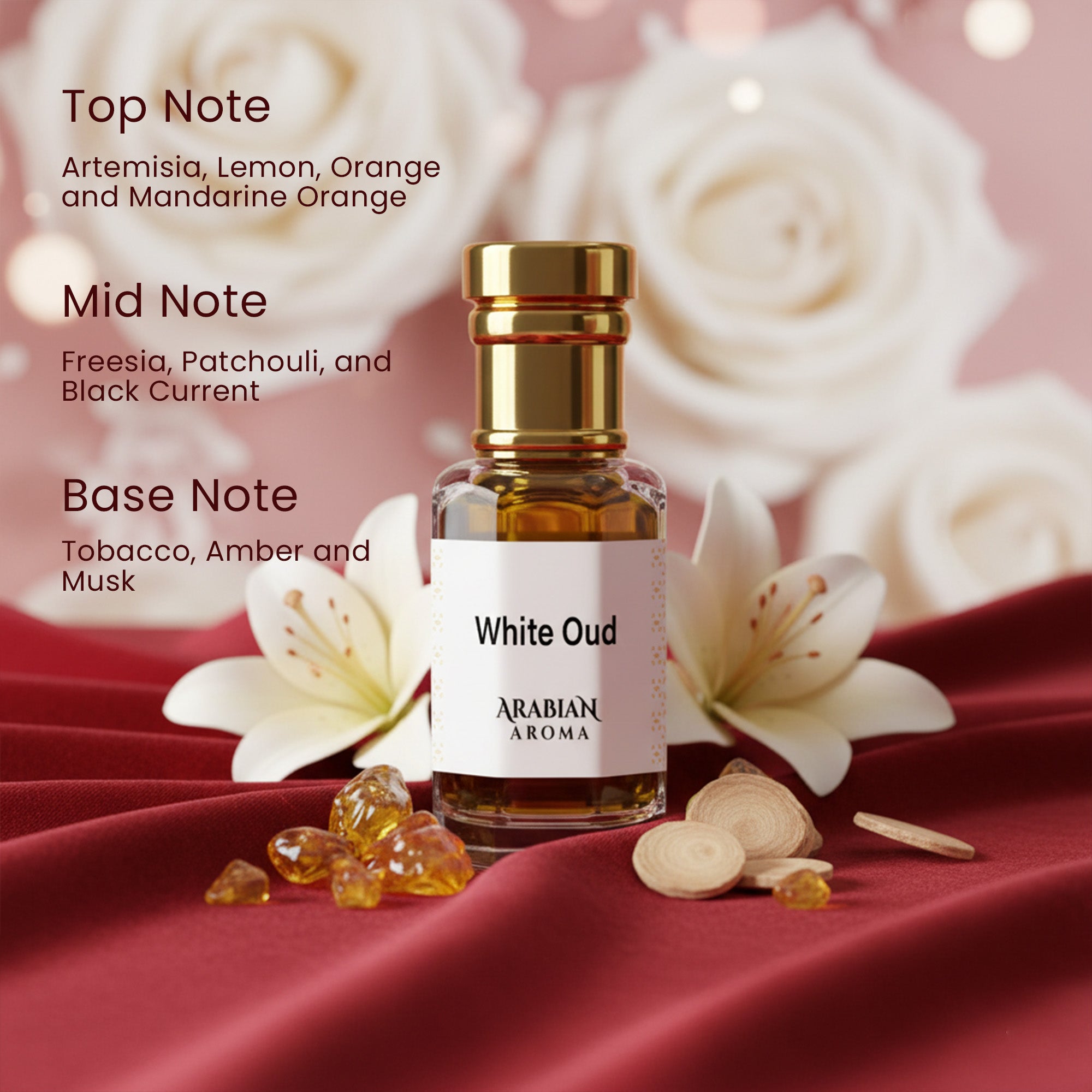 Jannat Firdaus - Mahir Gold - White Oud Attar Set